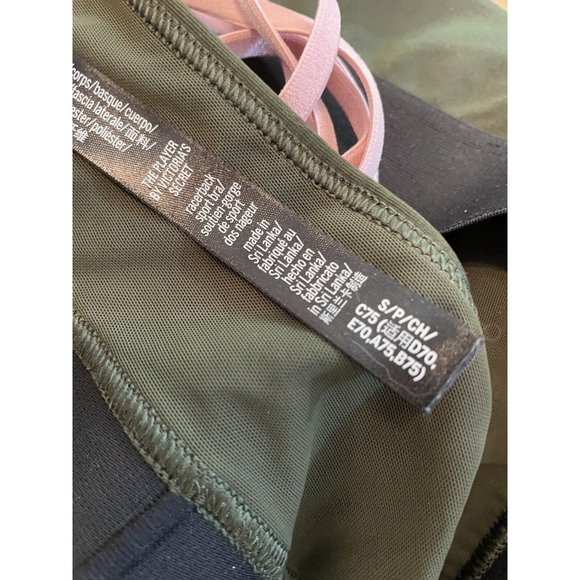 Victoria's Secret Women's Dk Olive Green The Player Racerback Sport Bra Sz: S - Picture 7 of 7